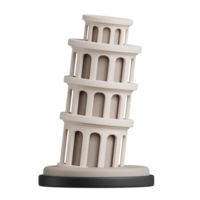 Pisa Tower 3D Icon png