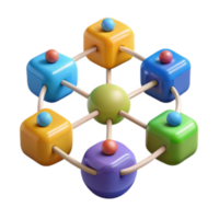 vibrant classic Interconnected Network A Visual Representation of System Architecture premium png