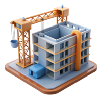 extraordinary rustic Construction Site Building Progress and Crane Operation high resolution png