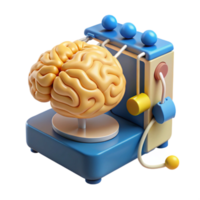 beautiful minimalist Human Brain Analyzing Cognitive Function with Innovative Technology original png