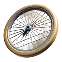 beautiful rustic Spoked Wheel Design A 3D Model of a Classic Wheel authentic png