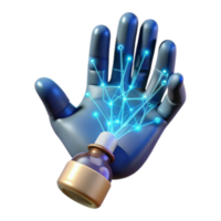 Biometric Sensor, Medicine Delivery, Handheld Device, Digital Health, Neural Network, Data Transmission, Treatment Innovation, Healthcare Technology, Medical Science, Bio-integration png