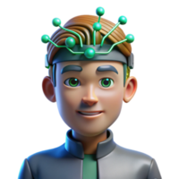 beautiful modern Brainwave Technology Exploring Neural Interfaces premium png
