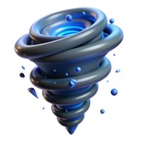 impressive creative Abstract Vortex 3D Render of a Swirling, Conical Nebula professional png