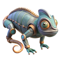 magnificent creative Steampunk Chameleon Robot Mechanical Reptile Art authentic png