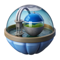 magnificent classic Closed-Loop Ecosystem Sustainable Mini-World high resolution png