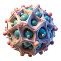 magnificent modern Abstract 3D Sphere Geometric Structure with Embedded Spheres professional png