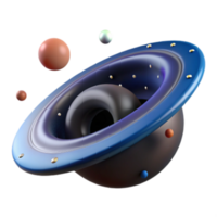 serene classic Cosmic Sphere 3D Render of Abstract Planetary System detailed png