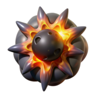 impressive vintage Fiery Exploding Pickleball A Dynamic Design genuine png