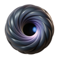 elegant classic Abstract Swirling Sphere 3D Render of a Vortex detailed png