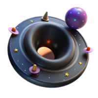 stunning abstract Cosmic Ring 3D Render of Abstract Space Scene authentic png