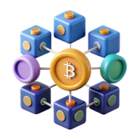 sereno vintage criptomoeda rede descentralizado sistema blockchain tecnologia original png
