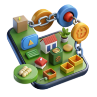 serene contemporary Digital Asset Security Blockchain Technology for Secure Property Transactions professional png