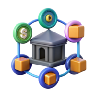 beautiful creative Financial Institution Network Secure Data Transactions high resolution png