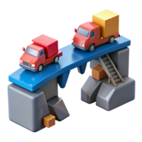 elegant abstract Efficient Cargo Transport Across Challenging Terrain high resolution png