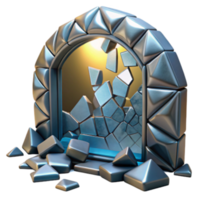 impressive artistic Shattered Archway A 3D Render of a Broken Gateway 4K png