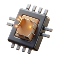 beautiful rustic Advanced Microprocessor Chip High-Performance Computing original png