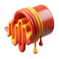 serene creative Abstract Audio Waveform Design 3D Render of Colorful, Flowing Sound high resolution png