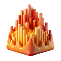 extraordinary artistic Burning Data Visualizing Intense Data Growth 4K png
