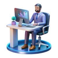 stunning rustic Data Analysis Business Professional Using Computer Software original png