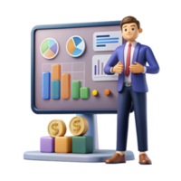 elegant rustic Financial Data Analysis Charts, Graphs Growth original png