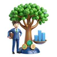 wonderful abstract Sustainable Growth Investing in a Greener Future high resolution png