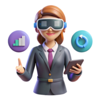 dramatic rustic Virtual Reality Business Analytics Data Visualization Workflow 4K png