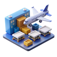 impressive artistic Global Air Cargo Efficient Freight Transport authentic png