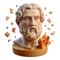 dramatic creative Ancient Wisdom Letters, Numbers, and Knowledge detailed png