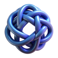 stunning abstract Intricate 3D Knot Abstract Geometric Design authentic png