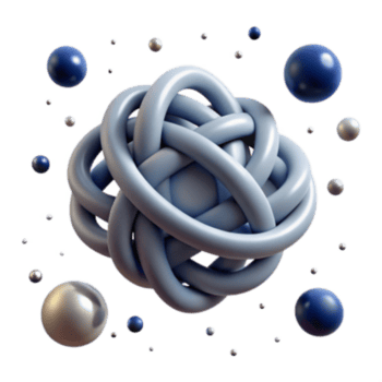 dramatisk rustik abstrakt sammanflätade Knut 3d framställa av komplex strukturera äkta png