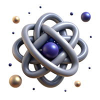 vibrant rustic Atomic Structure Exploring Interconnectedness high quality png