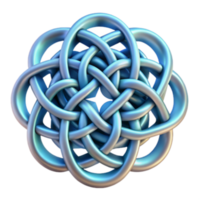 magnificent classic Intricate Knot Design 3D Render of Complex Intertwined Pattern original png