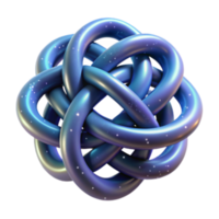 impressive minimalist Intricate 3D Knot Abstract Design, Geometric Pattern exclusive png
