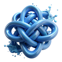 elegant abstract Complex Intertwined Knot Abstract Design authentic png