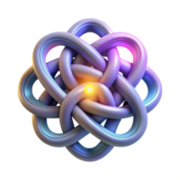 extraordinary rustic Intricate Knot Design 3D Render of Complex Intertwined Structure high resolution png