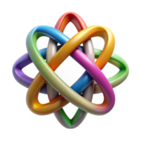 stunning rustic Colorful Intertwined Abstract Design high resolution png