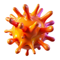 elegant abstract Microscopic Pathogen Structure and Infection detailed png