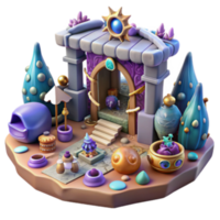 wonderful artistic Enchanted Portal Fantasy 3D Render of Mystical Realm professional png