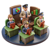 impressive creative Teamwork in a Control Room Operators Monitoring Data detailed png