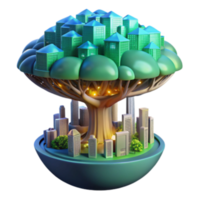 serene rustic Sustainable Urban Ecosystems A City Under a Tree high resolution png