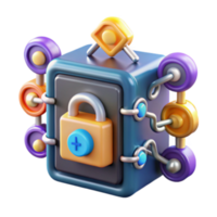 stunning minimalist Secure Data Vault Enhanced Encryption and Access Control high quality png