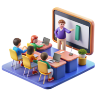 elegant abstract Interactive Classroom Engaging Lessons with Technology exclusive png