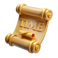 magnificent creative The Golden Scroll of Time A Visual Metaphor authentic png