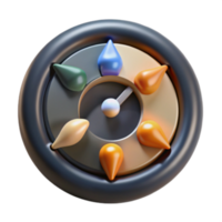 elegant abstract Circular Color Spectrum A 3D Design of Hues high quality png