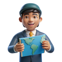 stunning minimalist Exploring the World A 3D Animated Guide genuine png