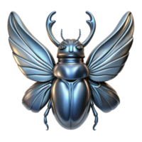 wonderful modern Metallic Insect with Wings 3D Render professional png