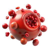 elegant contemporary Understanding Viral Structure A 3D Model of a Virus high quality png