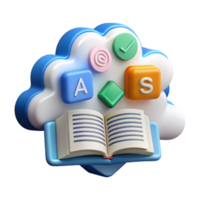 serene creative Cloud-Based Learning Accessing Educational Resources exclusive png