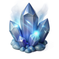 serene traditional Glowing Blue Crystals Cluster Gems, Minerals, Fantasy, Sparkle, Magic, Light, Rocks, Shiny, Precious Stones, Energy detailed png